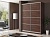 Шкаф-купе двухдверный Айсберг V1 170 см дуб шамони тёмный
