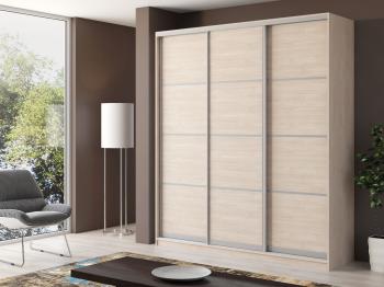 Шкаф-купе двухдверный Айсберг V1 200 см дуб шамони светлый