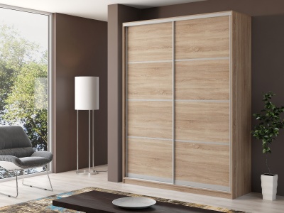 Шкаф-купе двухдверный Айсберг V1 180 см дуб сонома