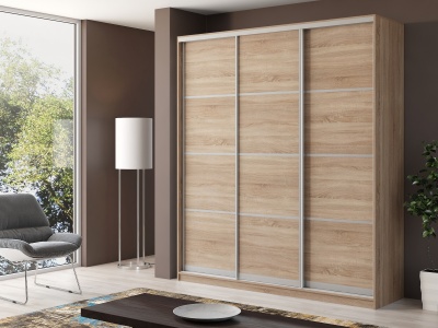 Шкаф-купе двухдверный Айсберг V1 200 см дуб сонома