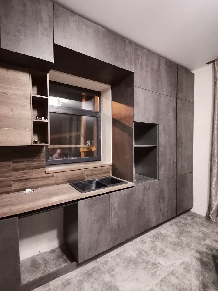 Кухня с фасадами МДФ Пластик