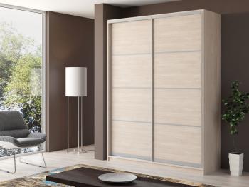 Шкаф-купе двухдверный Айсберг V1 190 см дуб шамони светлый