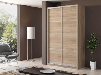 Шкаф-купе двухдверный Айсберг V1 120 см дуб сонома