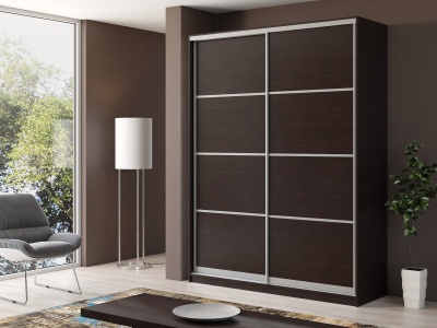 Шкаф-купе двухдверный Айсберг V1 190 см венге