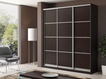 Шкаф-купе двухдверный Айсберг V1 210 см венге