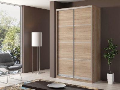 Шкаф-купе двухдверный Айсберг V1 120 см дуб сонома