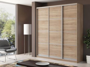 Шкаф-купе двухдверный Айсберг V1 220 см дуб сонома